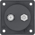 Berker 845632503 Antennen-Verbinderdose TV/SAT Integro Modul-Einsätze schwarz matt 