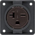 Berker 862542505 Steckdose mit Schutzkontakt USA/CANADA NEMA 6-20 R Integro Modul-Einsätze anthrazit matt 