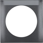 Berker 918032505 Rahmen mit Beschriftungsfeld Integro Flow anthrazit matt 