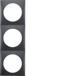 Berker 918192515 Rahmen 3-fach Integro Flow anthrazit matt 