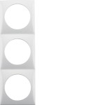 Berker 918192519 Rahmen 3-fach Integro Flow polarweiß glänzend 