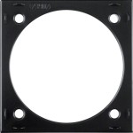 Berker 918252510 Aufbau-Distanzring Integro Flow/Pure schwarz glänzend 
