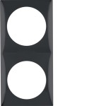 Berker 918262510 Rahmen 2-fach Integro Flow schwarz glänzend 