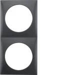 Berker 918262515 Rahmen 2-fach Integro Flow anthrazit matt 