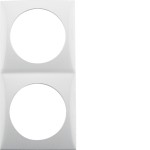 Berker 918262519 Rahmen 2-fach Integro Flow polarweiß glänzend 