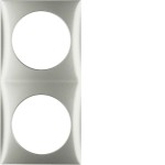 Berker 918262524 Rahmen 2-fach Integro Flow edelstahl matt lackiert 