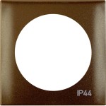 Berker 918272591 Rahmen mit Aufdruck 'IP44' Integro Flow braun matt 