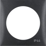 Berker 918272595 Rahmen mit Aufdruck 'IP44' Integro Flow anthrazit matt 