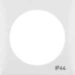 Berker 918272599 Rahmen mit Aufdruck 'IP44' Integro Flow polarweiß glänzend 
