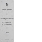 Berker 91844 Montageschablone 3-fach Karton Integro Modul-Einsätze grau Karton 