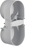 Berker 9191502 Berührungsschutzdose 2-fach Integro Modul-Einsätze grau 
