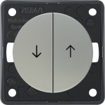 Berker 936532568 Jalousie-Serientaster mit Aufdruck Pfeile Integro Flow/Pure chrom matt lackiert 