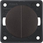 Berker 936752501 Serientaster 2 Schließer gemeinsame Eingangsklemme Integro Flow/Pure braun matt 