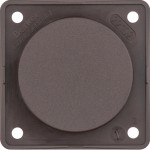 Berker 945162501 Blindverschluss Integro Modul-Einsätze braun matt 