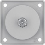 Berker 945192506 Antennen-Verbinderdose SAT Integro Modul-Einsätze grau matt 