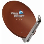 Wisi OA85I TopLine Alu-Sat-Spiegel ziegelrot 85cm 