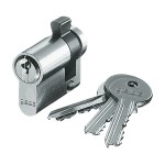 Busch-Jaeger 0521 PZ-GS DIN-Profilhalbzylinder gleichschließend mit 3 Schlüsseln 2CKA000470A0021 