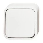 Busch-Jaeger 2601/6 AP/11W-503 Wippschalter 2 Module Aus- und Wechselschaltung alpinweiß 2CKA001042A1030 