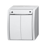 Busch-Jaeger 2601/4 W-54 Jalousieschalter Wippschalter 1-polig alpinweiß 2CKA001085A1625 