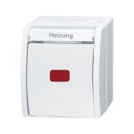 Busch-Jaeger 2601/6 SKWNH-54 Wippkontrollschalter/Heizungsschalter Aus- und Wechselschaltung alpinweiß 2CKA001085A1631 