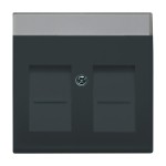 Busch-Jaeger 1800-81 Zentralscheibe mit Beschriftungsfeld anthrazit 2CKA001710A3627 