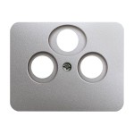 Busch-Jaeger 1743-03-266 Zentralscheibe als Abdeckung für handelsübliche Antennendosen titan 2CKA001724A2797 