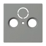 **Busch-Jaeger 1743-803 Zentralscheibe als Abdeckung für handelsübliche Antennendosen graumetallic 2CKA001724A4291 
