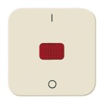Busch-Jaeger 2508-212 Wippe mit roter Kalotte mit Aufdruck cremeweiß 2CKA001731A0249 