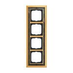 Busch-Jaeger 1724-833 Rahmen 4-fach Messing poliert Dekor anthrazit 2CKA001754A4651 
