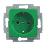 Busch-Jaeger 20 EUCQ-13-212-101 Schuko-Steckdose grün 2CKA002011A6262 