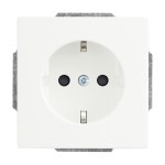 Busch-Jaeger 20 EUCBLI-884 Schuko-Steckdose Busch-steplight® mit Nachtorientierungslicht studioweiß matt 2CKA002013A5326 