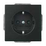 Busch-Jaeger 20 EUCBLI-885 Schuko-Steckdose Busch-steplight® mit Nachtorientierungslicht schwarz matt 2CKA002013A5331 
