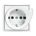 Busch-Jaeger 20 EUCBDR-84 Busch-Servicesteckdose® mit erhöhtem Berührungsschutz studioweiß 2CKA002013A5418 