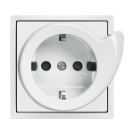 Busch-Jaeger 20 EUCBDR-884 Busch-Servicesteckdose® mit erhöhtem Berührungsschutz studioweiß matt 2CKA002013A5420 