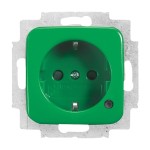 Busch-Jaeger 20 EUCBL-13-212-101 Schuko-Steckdose mit LED Kontrolllicht grün 2CKA002013A5466 