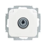 Busch-Jaeger 20 EUKSL-214 Schuko-Steckdose mit Klappdeckel und Schloss alpinweiß 2CKA002018A1289 