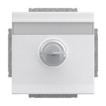 Busch-Jaeger 20 EUKNBSL-83 Schuko-Steckdose mit Klappdeckel und Schloss alusilber 2CKA002018A1561 