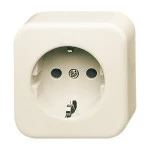 Busch-Jaeger 2300 EAP-09-503 Schuko Steckdose cremeweiß 2CKA002041A0135 