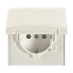 Busch-Jaeger 20 EUGKB-32-101 Schuko-Steckdose mit Klappdeckel cremeweiß 2CKA002064A0292 