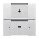 Busch-Jaeger 6126/02-83 Bedienelement 2/4-fach Multifunktion/Farbkonzept alusilber 2CKA006116A0185 