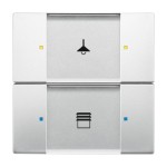 Busch-Jaeger 6126/02-866 Bedienelement 2/4-fach Multifunktion/Farbkonzept edelstahl 2CKA006116A0190 