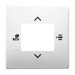 Busch-Jaeger 6109/03-866 Zentralscheibe für Raumtemperaturregler oder Raumtemperaturregler mit CO edelstahl 2CKA006155A0050 