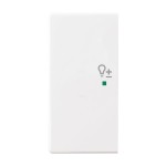 Busch-Jaeger 6234-21-84 Wippe 2-fach links mit Symbol 'Dimmer' studioweiß 2CKA006220A0061 