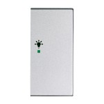 Busch-Jaeger 6231-22-83 Wippe 2-fach rechts mit Symbol 'Licht' alusilber 2CKA006220A0063 