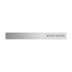 Busch-Jaeger 6352-860-101 Abschlussleiste unten mit Temperaturfühler und Schriftzug Busch-priOn® edelstahl 2CKA006310A0158 