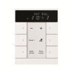 Busch-Jaeger SBC/U6.0.11-84 Raumtemperaturregler mit CO2/Feuchte-Sensor und Bedienfunktion 6-fach Busch-Tenton® studioweiß 2CKA006330A0009 