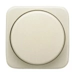 Busch-Jaeger 2115-212 Zentralscheibe mit Drehknopf Befestigungsmutter und Glimmlampe cremeweiß 2CKA006599A1334 