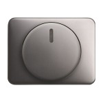 Busch-Jaeger 6540-20 Zentralscheibe mit Drehknopf Befestigungsmutter und Glimmlampe platin 2CKA006599A1458 