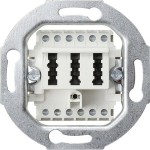 Gira 003202 TAE-Anschlussdose TAE 2 x 6/6 NFF Einsatz Weiß 
