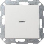 **Gira 013627 Tast-Kontrollschalter 10AX 250V mit Wippe Universal-Aus-Wechselschalter Reinweiß seidenmatt 